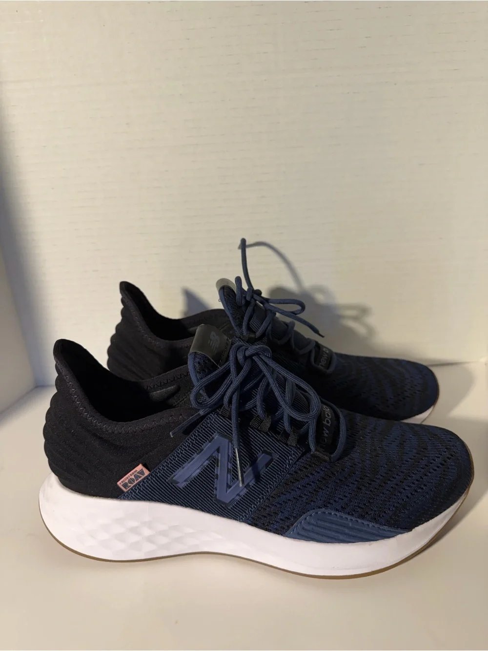 New Balance Women's Navy and Black Fresh Foam Knit Running Sneakers